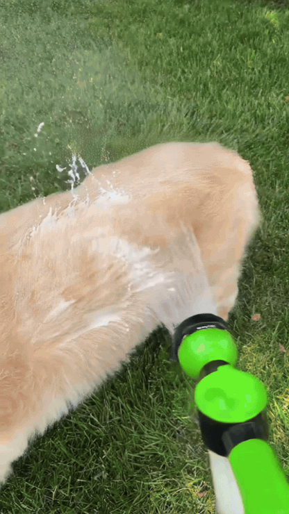 Baña a tu perro sin pelear y sin empaparte tú - Pistola Lavado para Mascotas 8 en 1