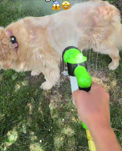 Baña a tu perro sin pelear y sin empaparte tú - Pistola Lavado para Mascotas 8 en 1